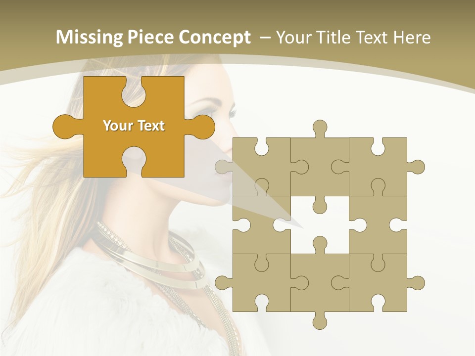 Hairstyle Contemporary Sexy PowerPoint Template