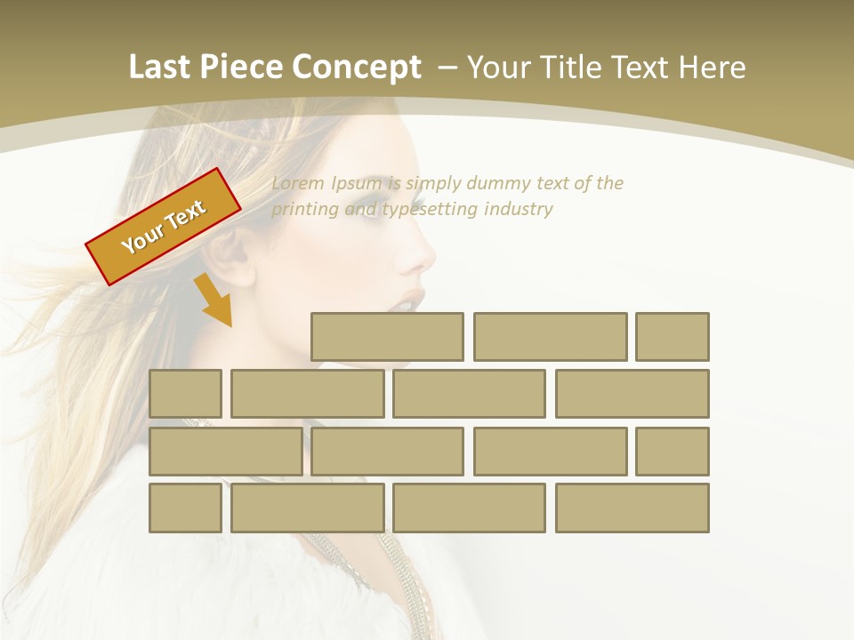 Hairstyle Contemporary Sexy PowerPoint Template