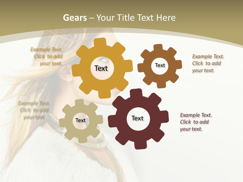 Hairstyle Contemporary Sexy PowerPoint Template