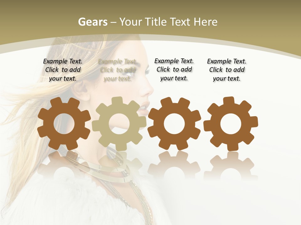 Hairstyle Contemporary Sexy PowerPoint Template