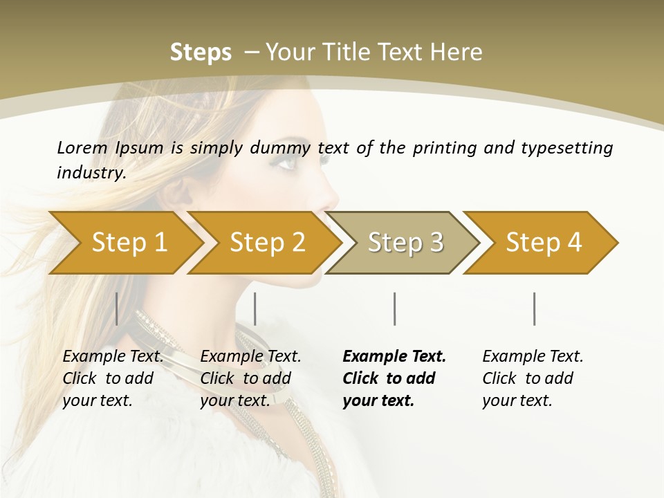 Hairstyle Contemporary Sexy PowerPoint Template