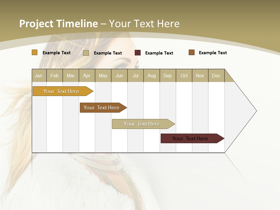 Hairstyle Contemporary Sexy PowerPoint Template