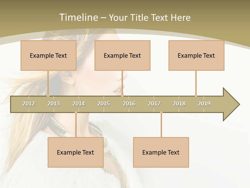 Hairstyle Contemporary Sexy PowerPoint Template