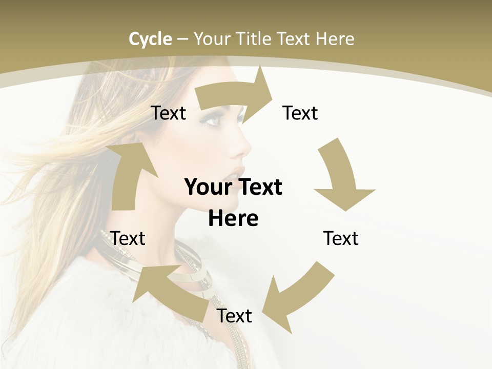Hairstyle Contemporary Sexy PowerPoint Template