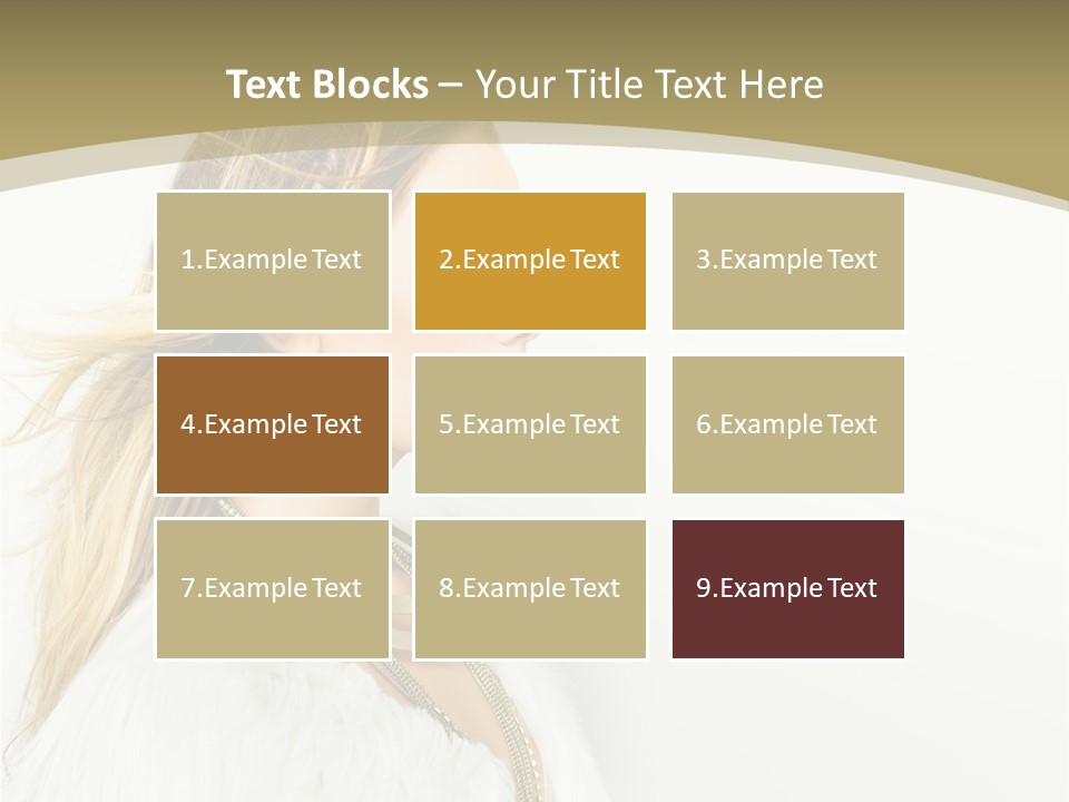 Hairstyle Contemporary Sexy PowerPoint Template