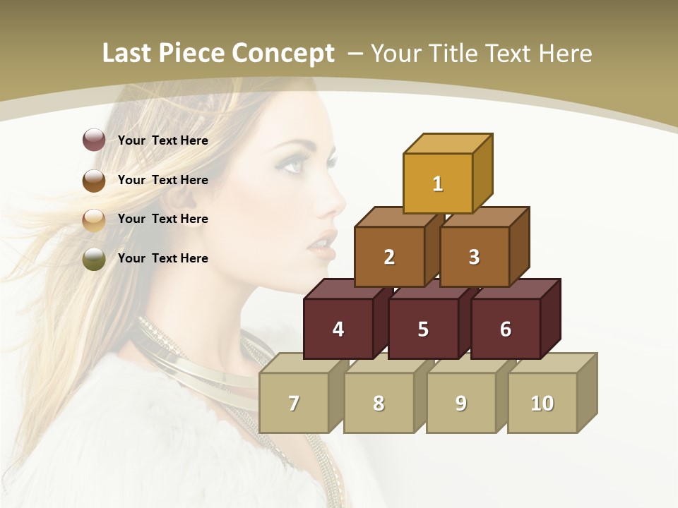 Hairstyle Contemporary Sexy PowerPoint Template