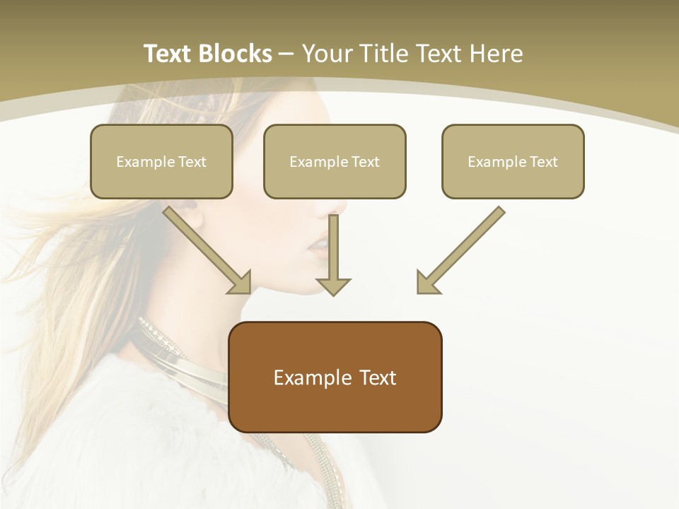 Hairstyle Contemporary Sexy PowerPoint Template