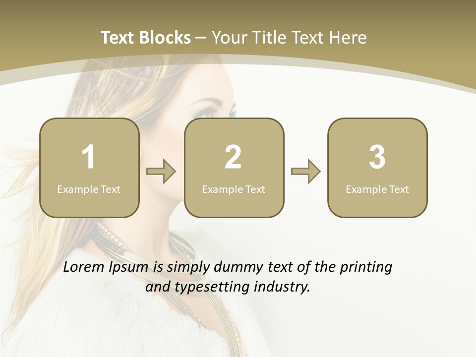 Hairstyle Contemporary Sexy PowerPoint Template