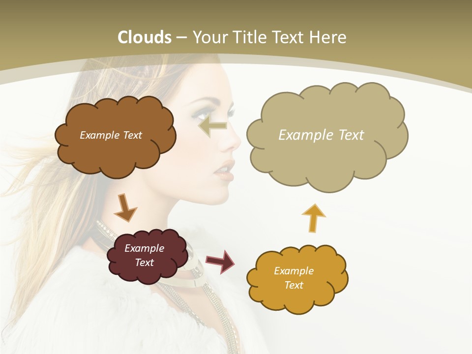 Hairstyle Contemporary Sexy PowerPoint Template