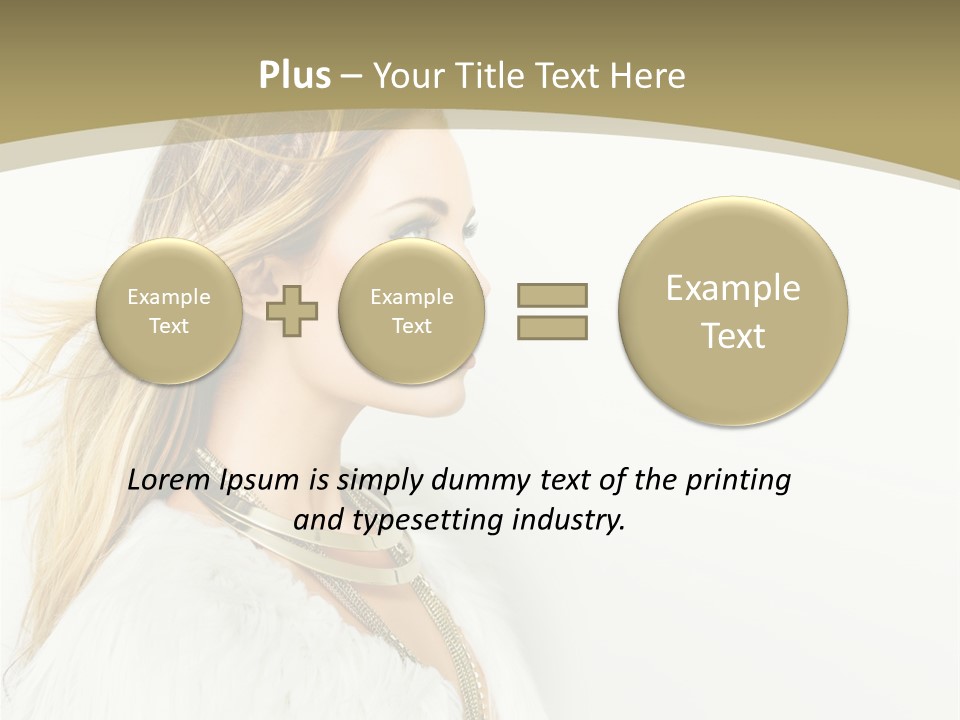 Hairstyle Contemporary Sexy PowerPoint Template