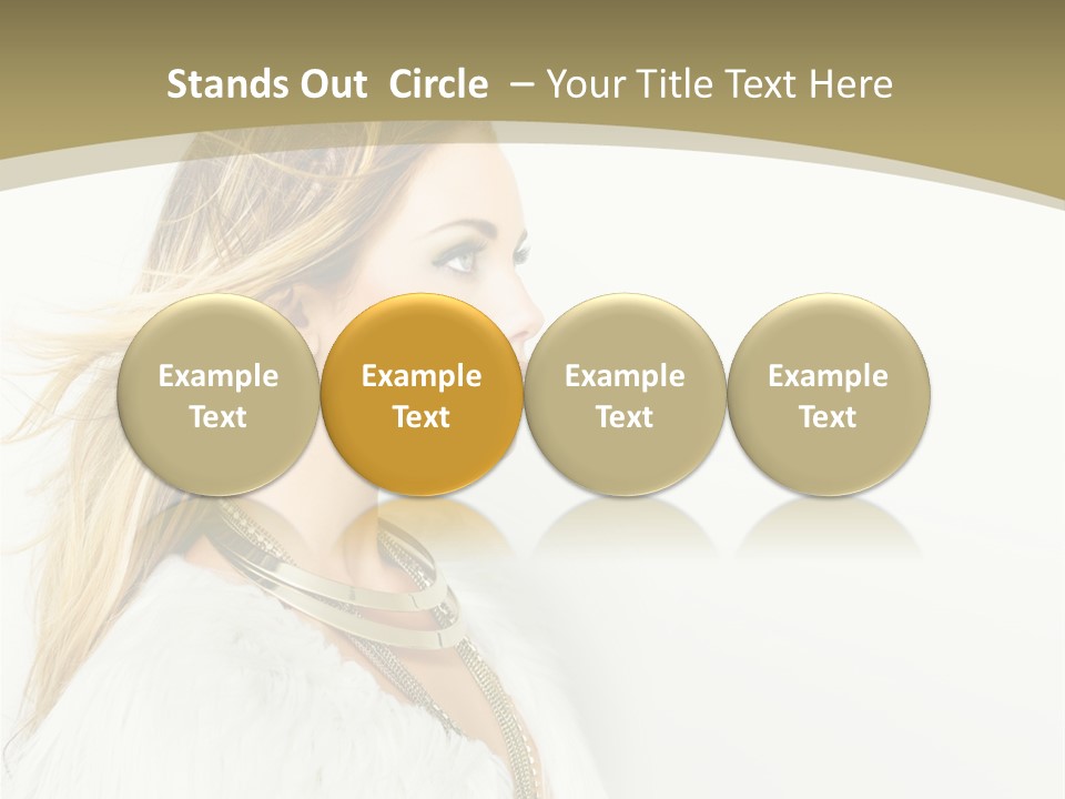 Hairstyle Contemporary Sexy PowerPoint Template