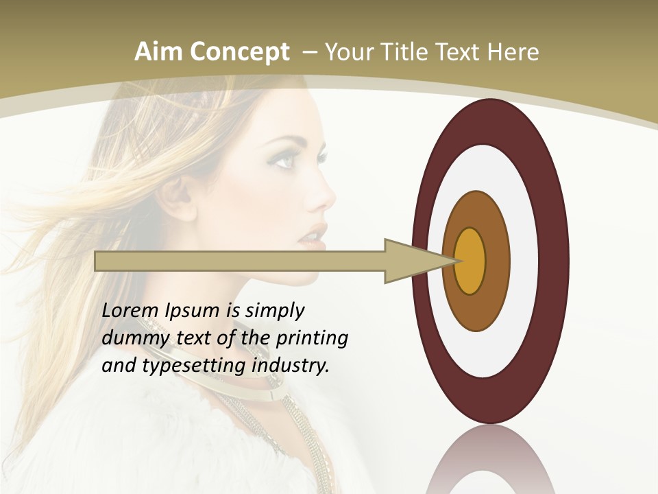 Hairstyle Contemporary Sexy PowerPoint Template