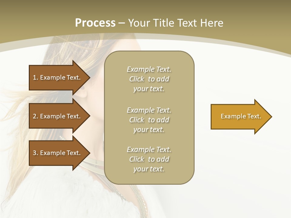 Hairstyle Contemporary Sexy PowerPoint Template