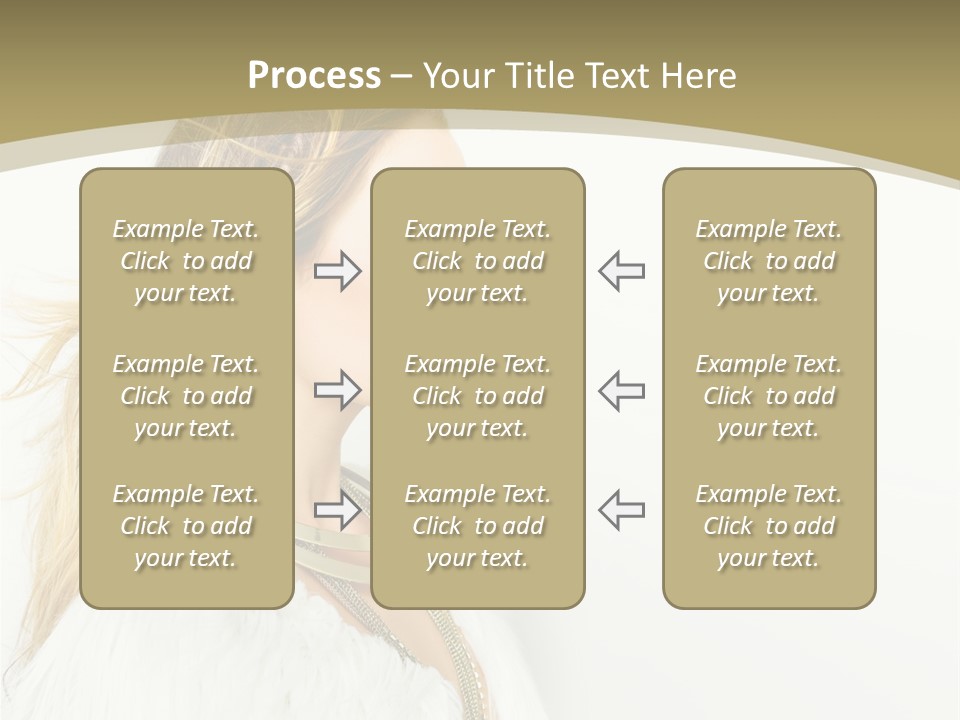 Hairstyle Contemporary Sexy PowerPoint Template