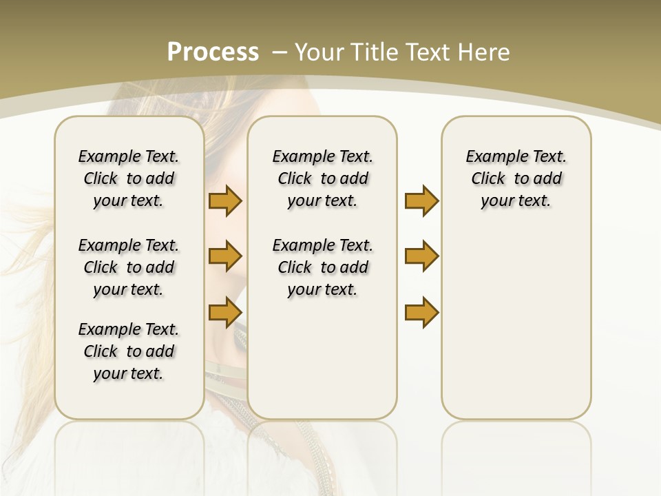 Hairstyle Contemporary Sexy PowerPoint Template