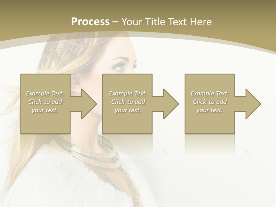 Hairstyle Contemporary Sexy PowerPoint Template