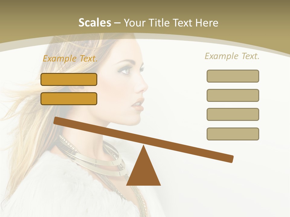 Hairstyle Contemporary Sexy PowerPoint Template