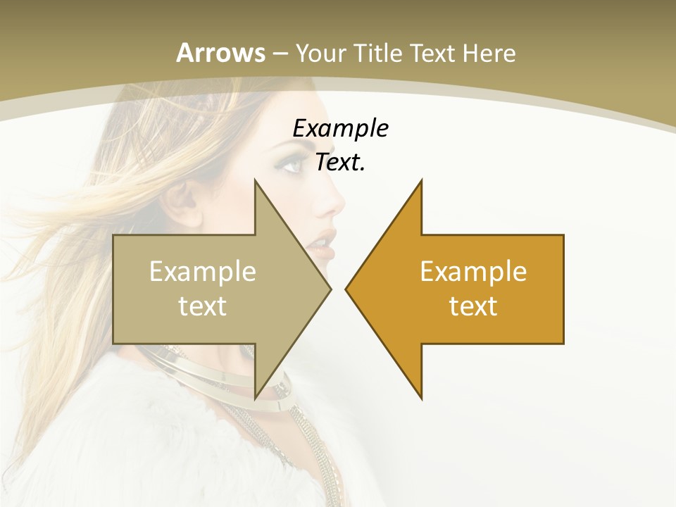 Hairstyle Contemporary Sexy PowerPoint Template