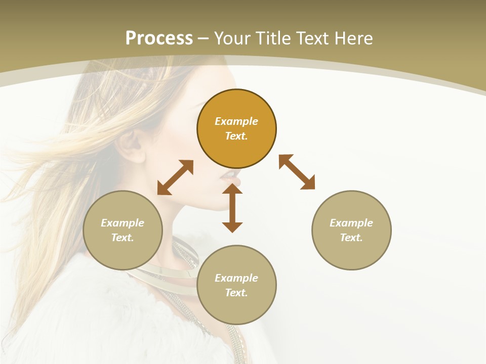 Hairstyle Contemporary Sexy PowerPoint Template