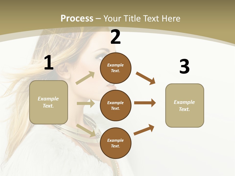 Hairstyle Contemporary Sexy PowerPoint Template