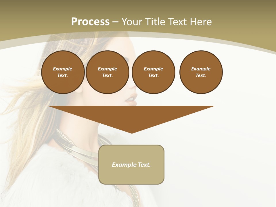 Hairstyle Contemporary Sexy PowerPoint Template
