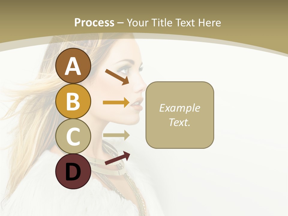 Hairstyle Contemporary Sexy PowerPoint Template