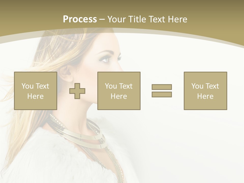 Hairstyle Contemporary Sexy PowerPoint Template