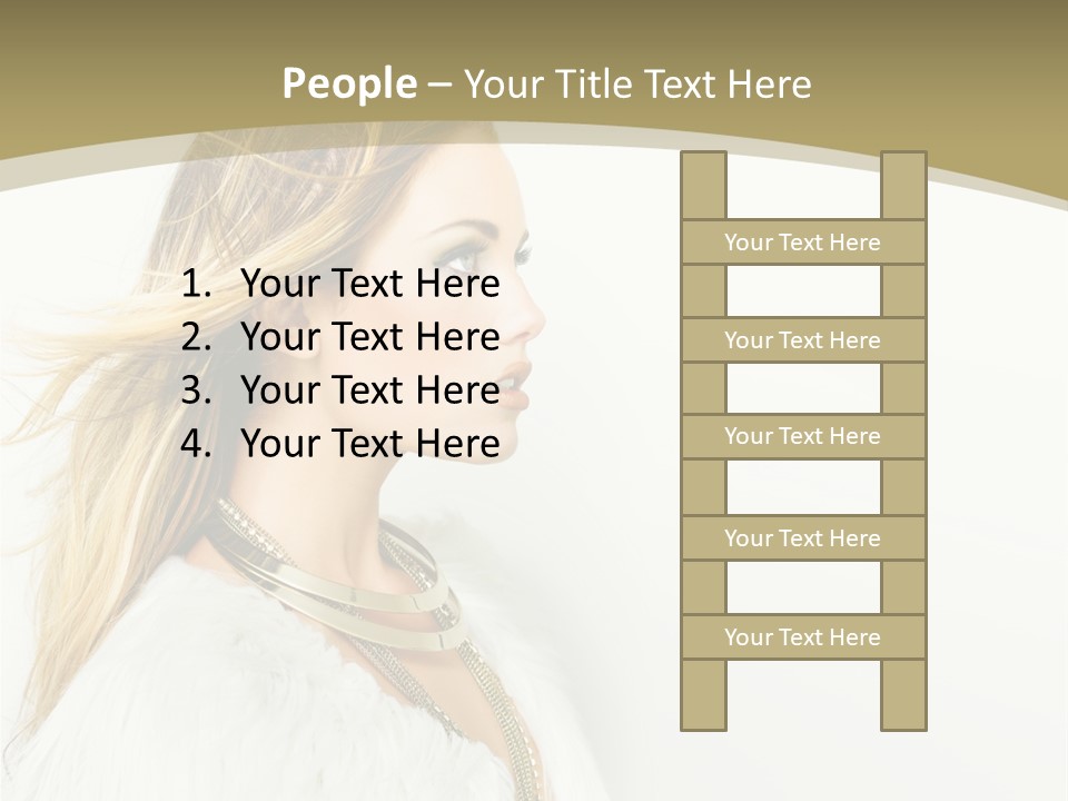 Hairstyle Contemporary Sexy PowerPoint Template