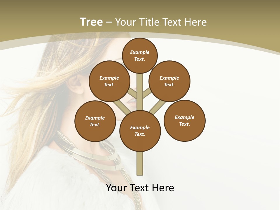 Hairstyle Contemporary Sexy PowerPoint Template