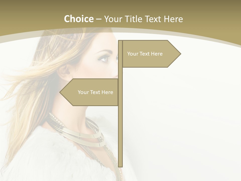Hairstyle Contemporary Sexy PowerPoint Template