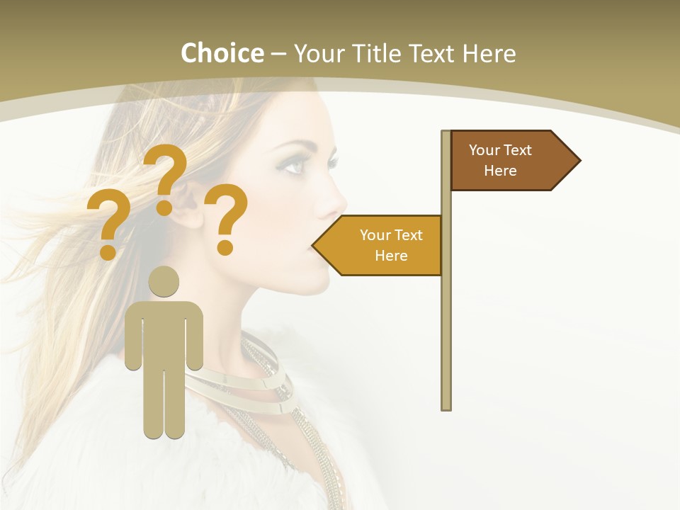 Hairstyle Contemporary Sexy PowerPoint Template