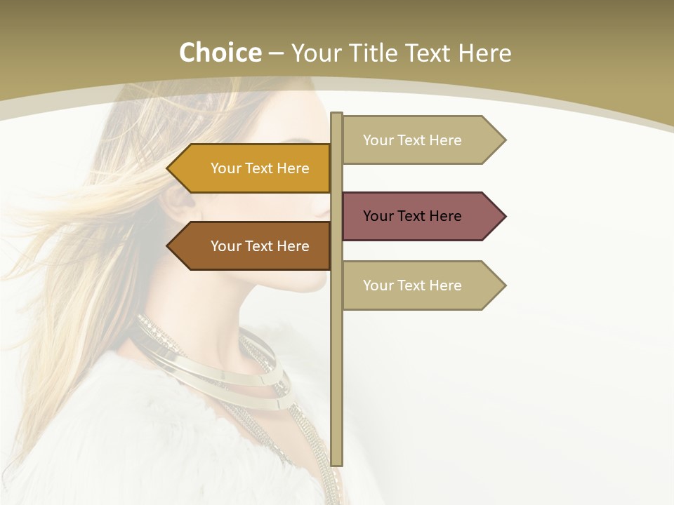 Hairstyle Contemporary Sexy PowerPoint Template
