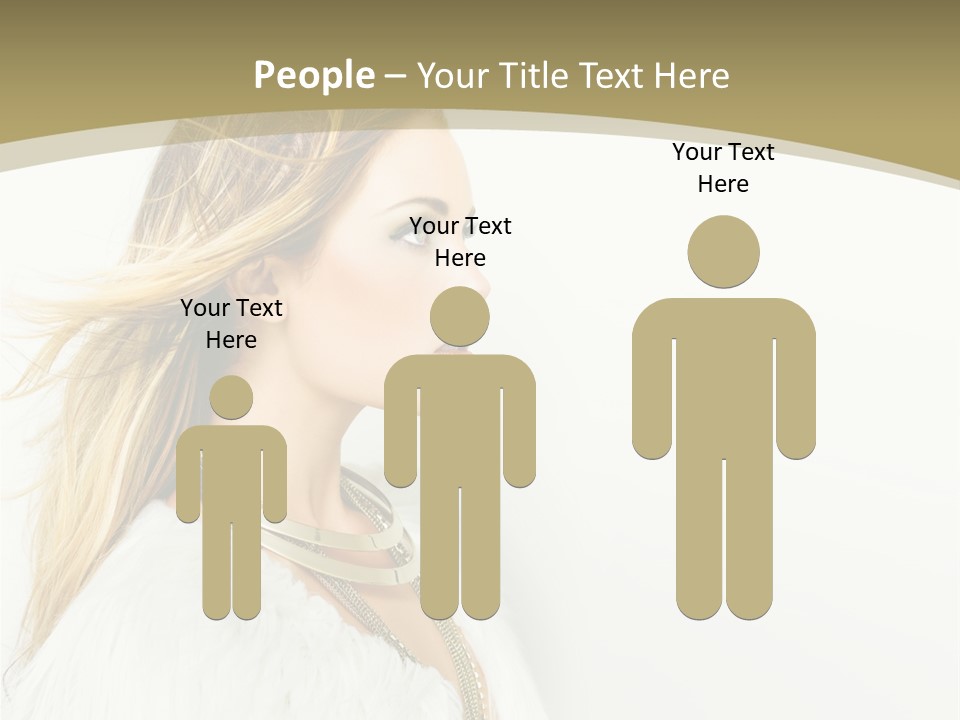 Hairstyle Contemporary Sexy PowerPoint Template