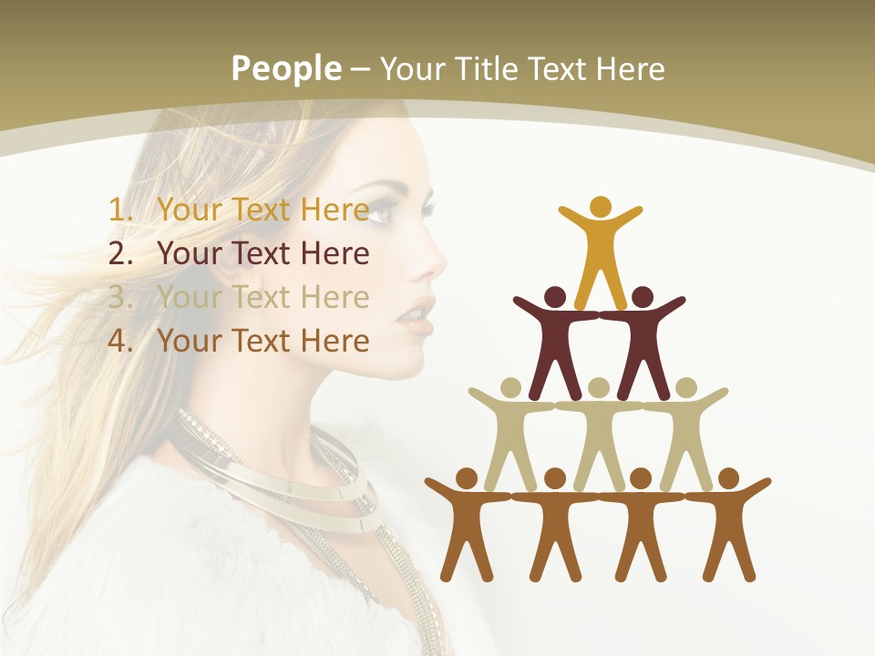 Hairstyle Contemporary Sexy PowerPoint Template