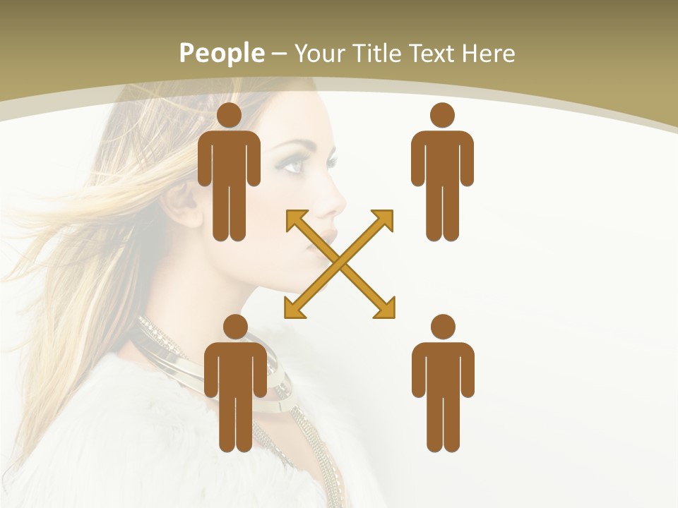 Hairstyle Contemporary Sexy PowerPoint Template