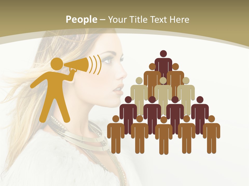 Hairstyle Contemporary Sexy PowerPoint Template