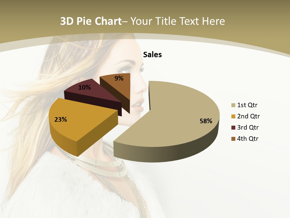 Hairstyle Contemporary Sexy PowerPoint Template
