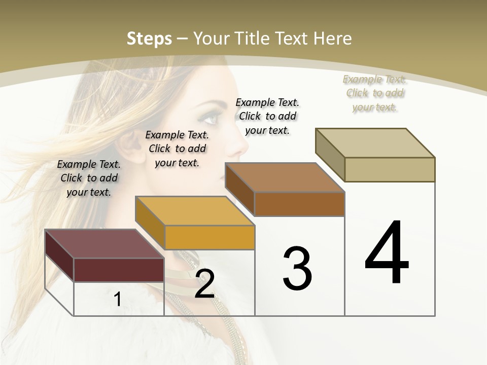 Hairstyle Contemporary Sexy PowerPoint Template