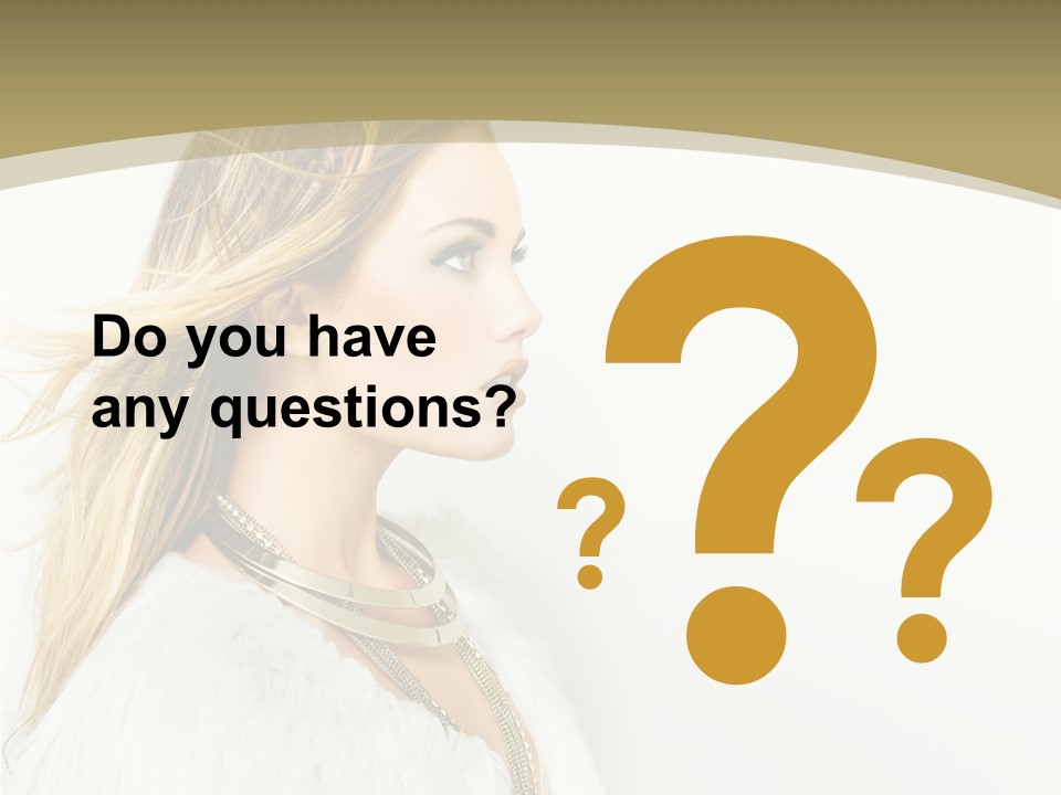 Hairstyle Contemporary Sexy PowerPoint Template