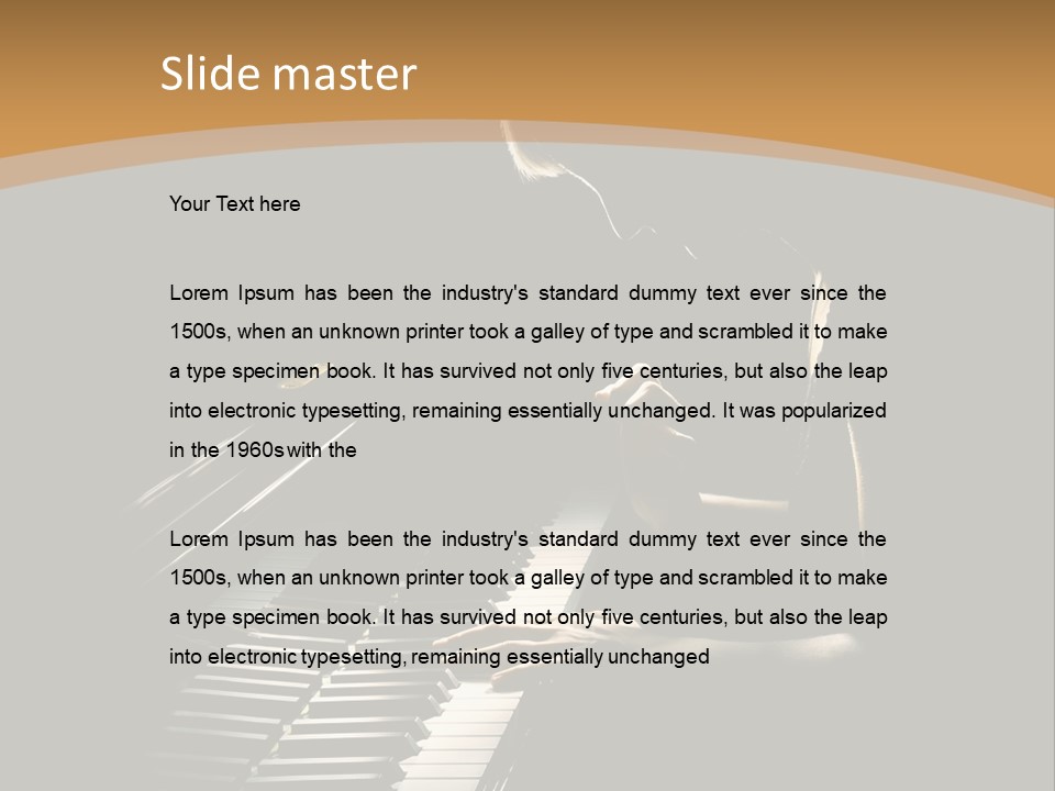 Musical Acoustic Artist PowerPoint Template