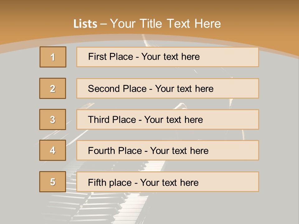 Musical Acoustic Artist PowerPoint Template
