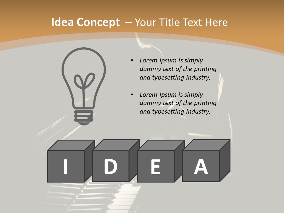 Musical Acoustic Artist PowerPoint Template