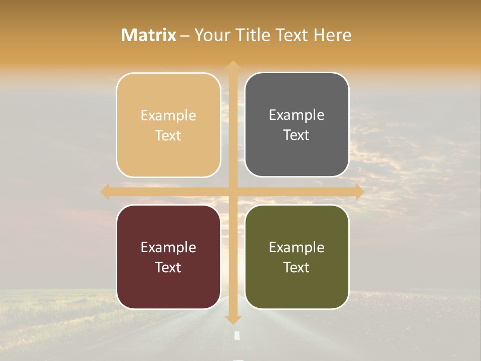 Horizon Empty Sun PowerPoint Template