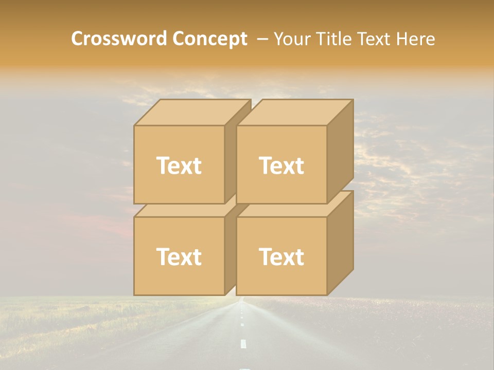 Horizon Empty Sun PowerPoint Template