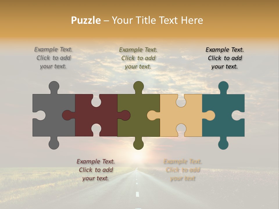 Horizon Empty Sun PowerPoint Template