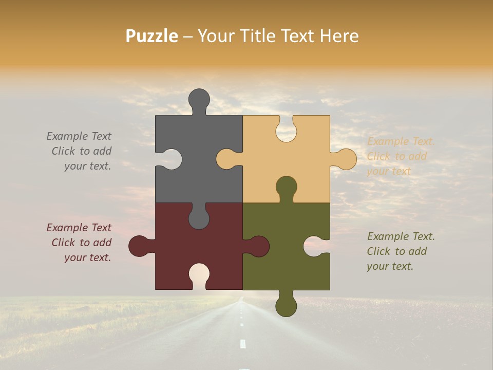 Horizon Empty Sun PowerPoint Template