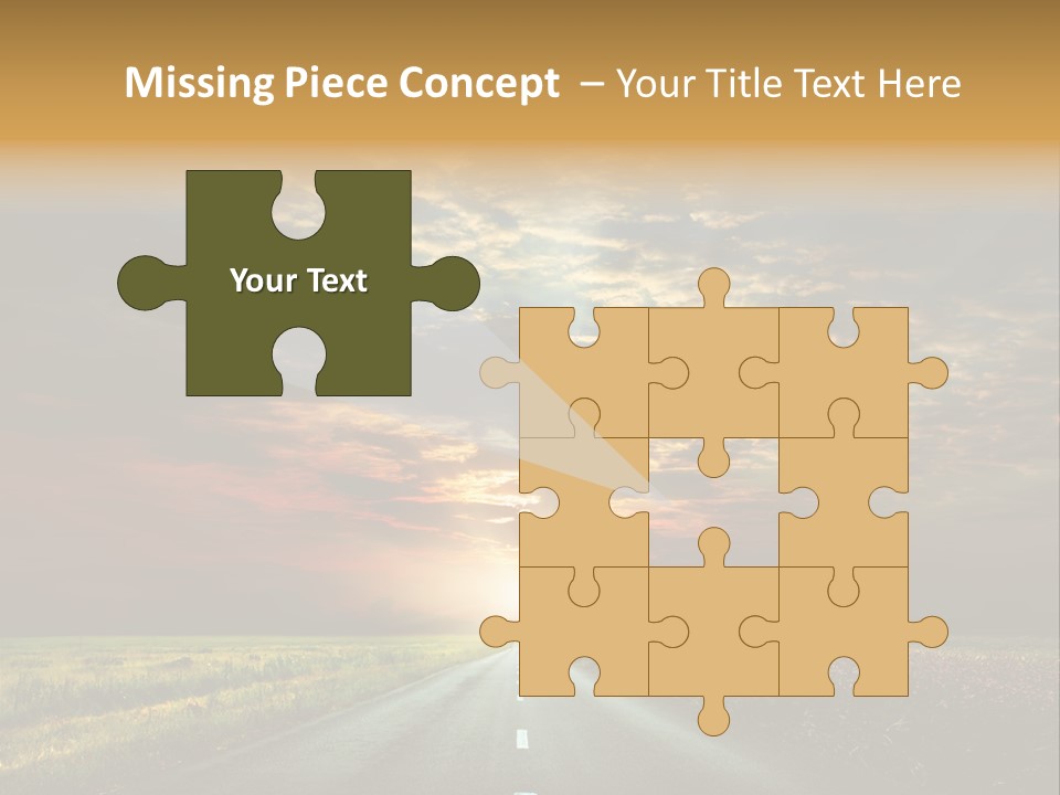 Horizon Empty Sun PowerPoint Template