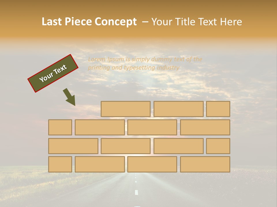 Horizon Empty Sun PowerPoint Template