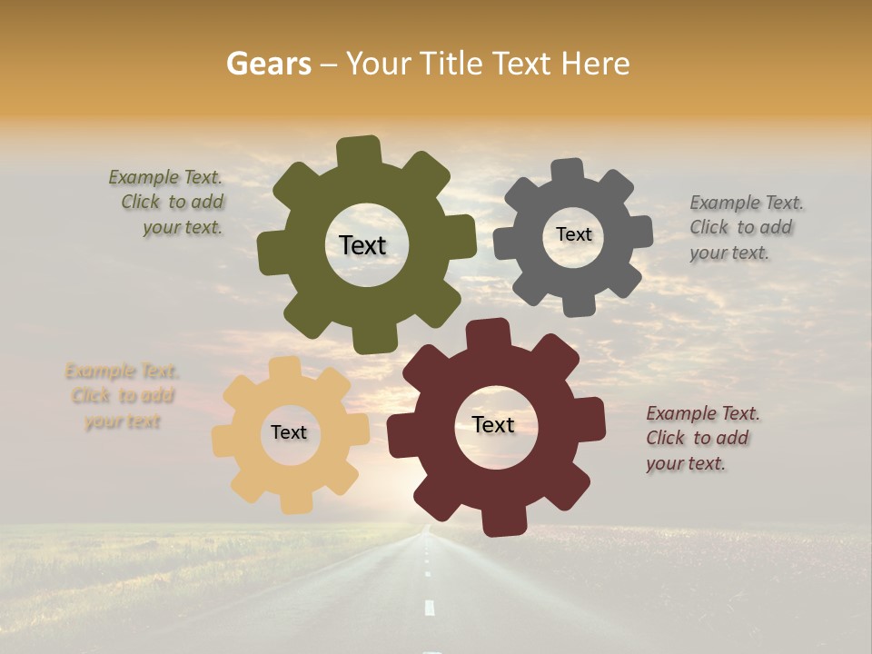 Horizon Empty Sun PowerPoint Template