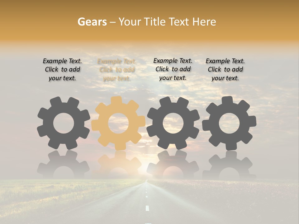 Horizon Empty Sun PowerPoint Template